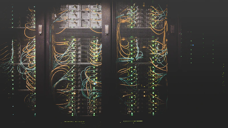 Corredor de servidores em um data center